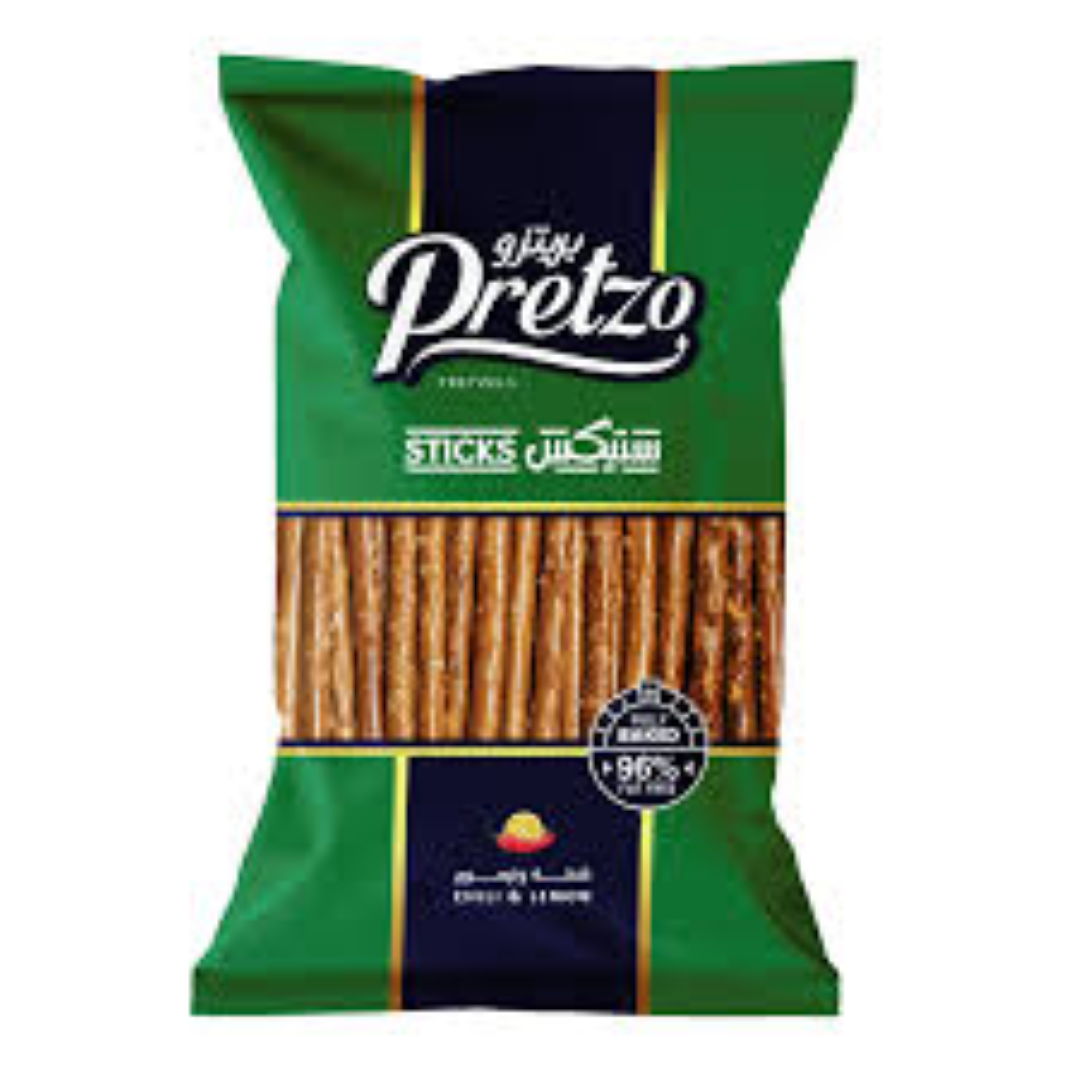 PRETZO STICKS CHILI N LEMON 50G